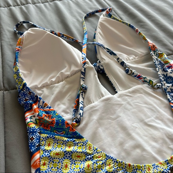 Nanette Lepore One Piece Patchwork Goddess Swimsuit - Picture 5 of 8